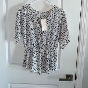 Sienna sky peplum top